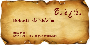 Bokodi Ádám névjegykártya